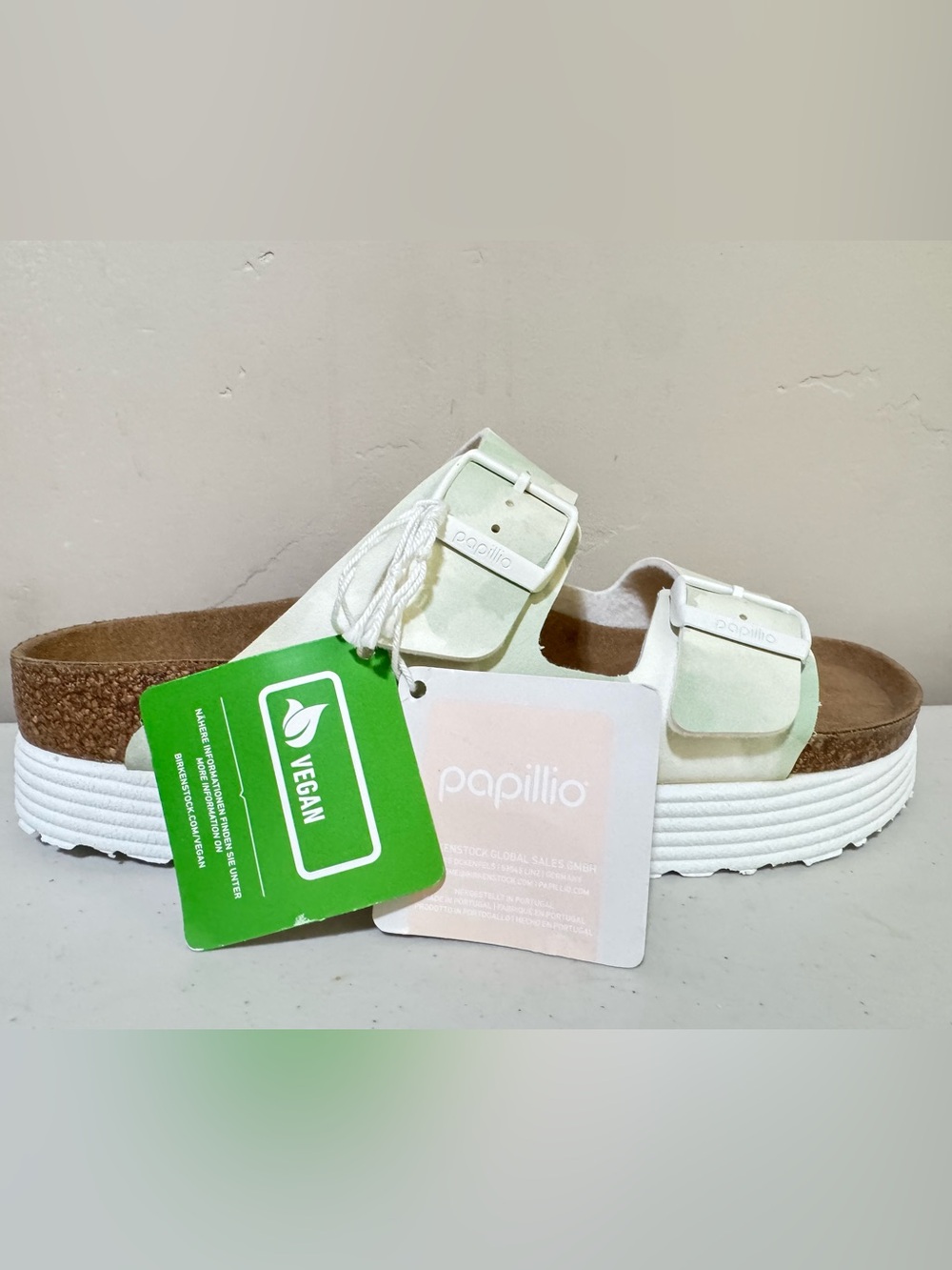 Birkenstock Papillio Arizona Grooved Sandals Watercolor Women Platform US 10/41